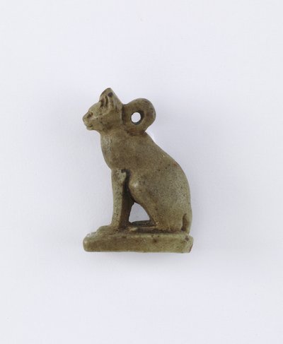 Zittende kat, mogelijk Laatste Periode of Saïtische Periode, 664-525 v.Chr. door Egyptian